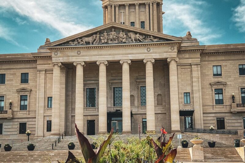 A view of Manitoba Legislative Building.